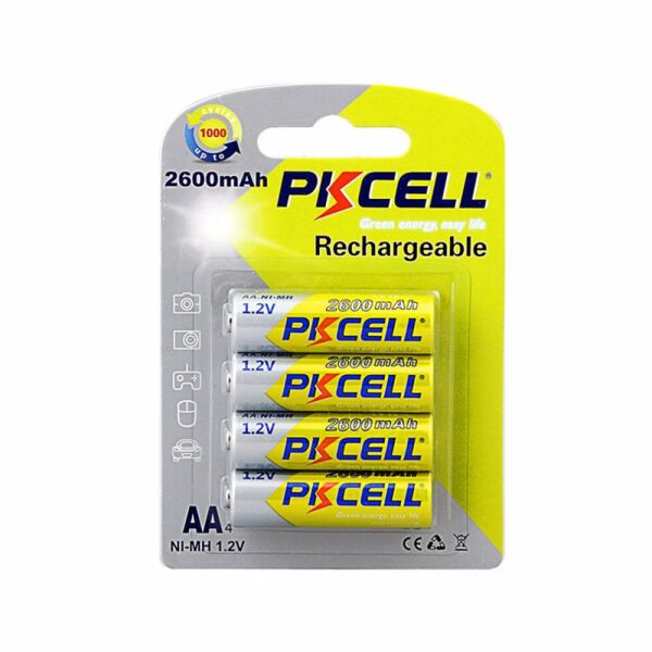 

Аккумуляторы AA - PkCell 2600 mAh (4шт в блистере)