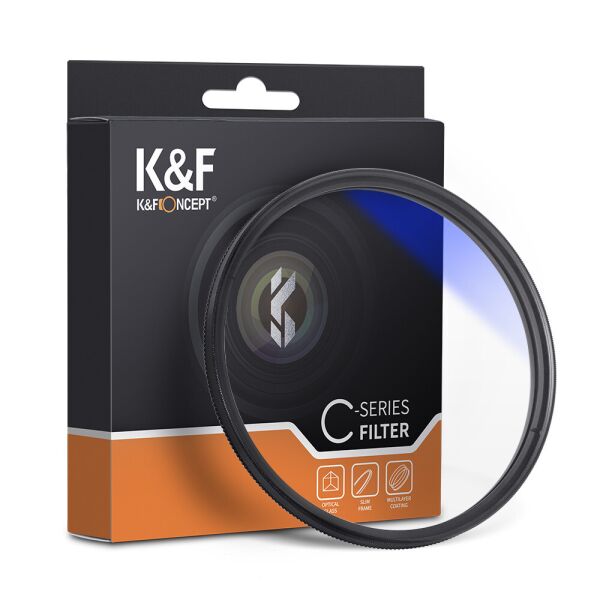 

Светофильтр K&F Concept 46 mm HMC CPL, Blue Coated, оптическое стекло Япония