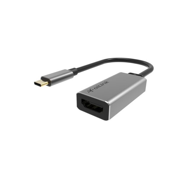 

Переходник адаптер Ailink Aluminium Connector USB-C на HDMI 4K 60Hz AI-H2B