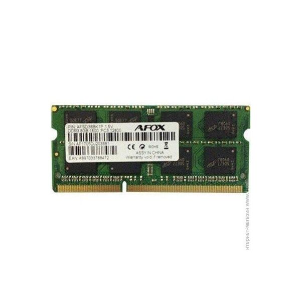 

AFOX SODIMM 8G DDR3 1600MHz (AFSD38BK1L)