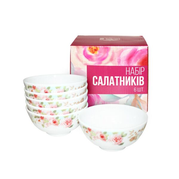 

Набор салатников SNT 6шт (6шт- 4,5') Версаль 30069-005