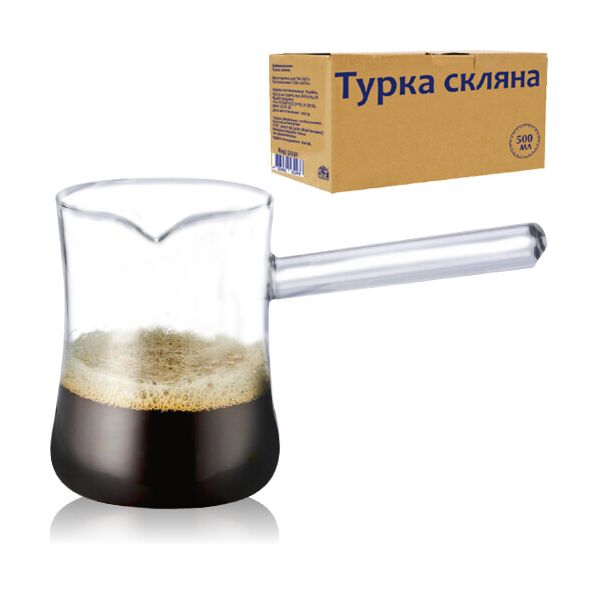 

Турка SNT стеклянная 500мл 32232