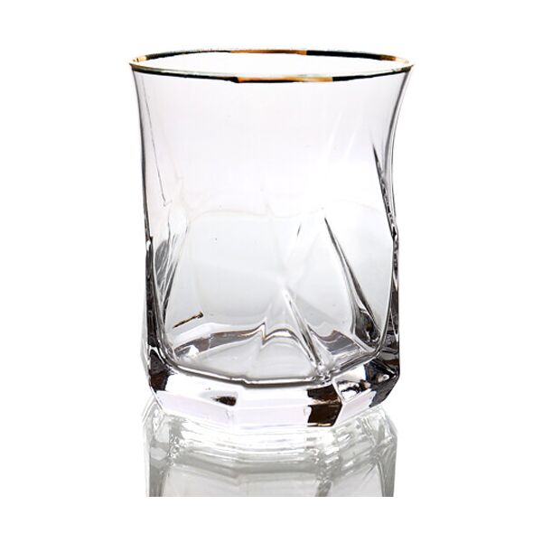 

Стакан SNT 360мл с золотым ободком 6699-3