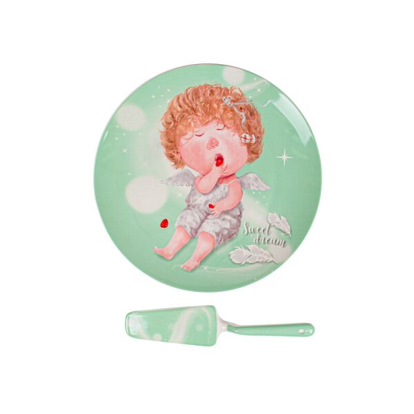 

Блюдо для торта с лопаткой Elen 924-694 "SWEET DREAM" 26 см