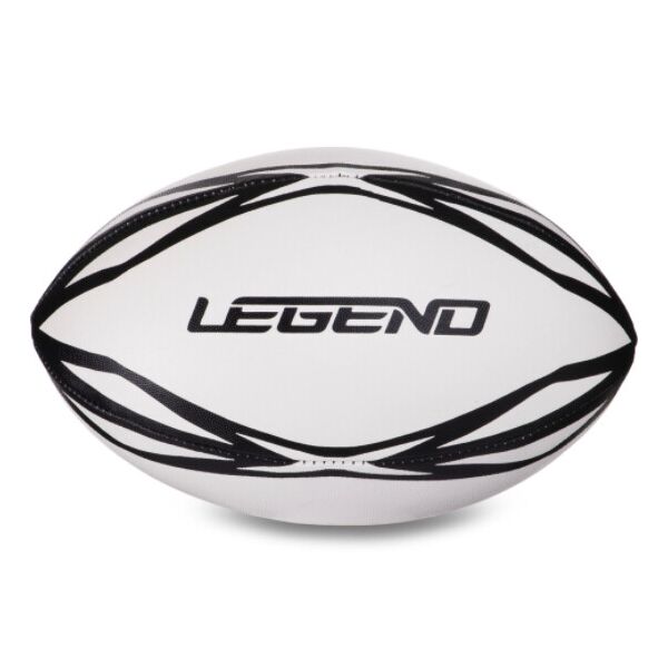 

Мяч для регби резиновый LEGEND FB-3299 №3 белый-черный
