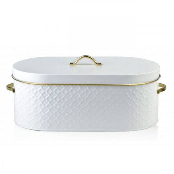 

Хлебница металлическая Sandy White Flora 35592