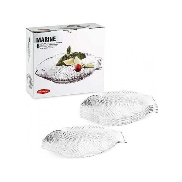 

Набор блюд для рыбы Pasabahce Marine 26х20,6см набор 6 шт