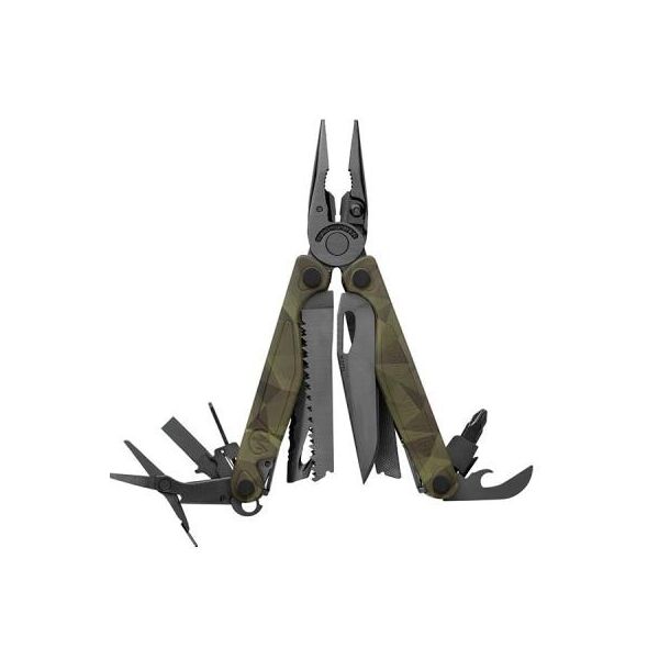 

LEATHERMAN CHARGE PLUS CAMO FOREST, синтетичний чохол, карт. коробка (832710)