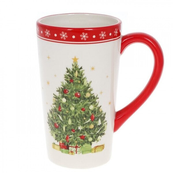 

Чашка керамическая Новогодняя красавица 0,58 л. Flora 32470