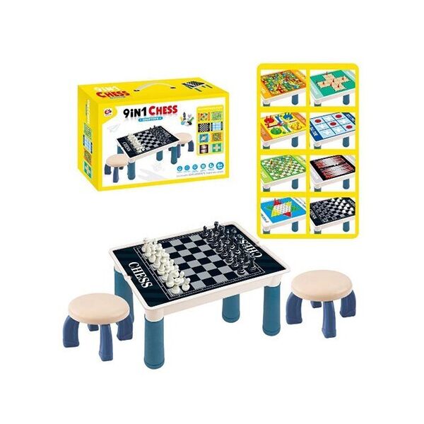 

Настольная игра Bambi S5513 9в1, столик 38-28-29,5см