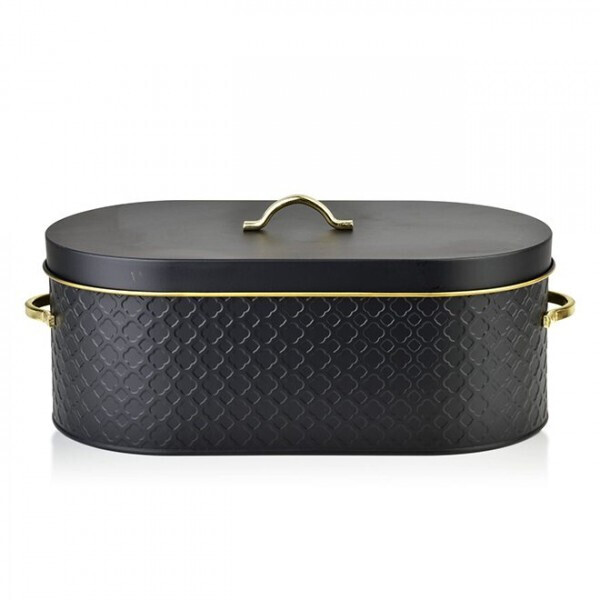 

Хлебница металлическая Sandy Black Flora 35593