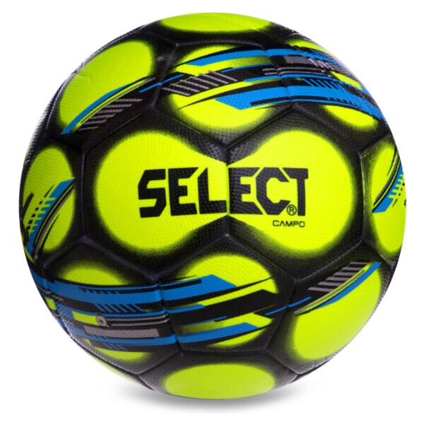 

Мяч для футзала SELECT CAMPO FB-0557 №4 PVC клееный желтый-голубой