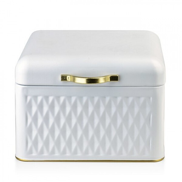 

Хлебница металлическая Sandy White Flora 35620