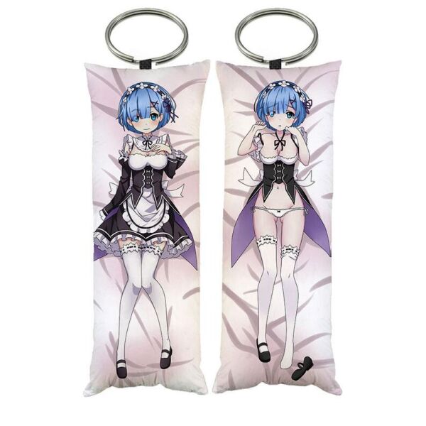 

Брелок дакимакура Рэм Рем Re:Zero двухсторонняя 4х10 см(dak0476k)