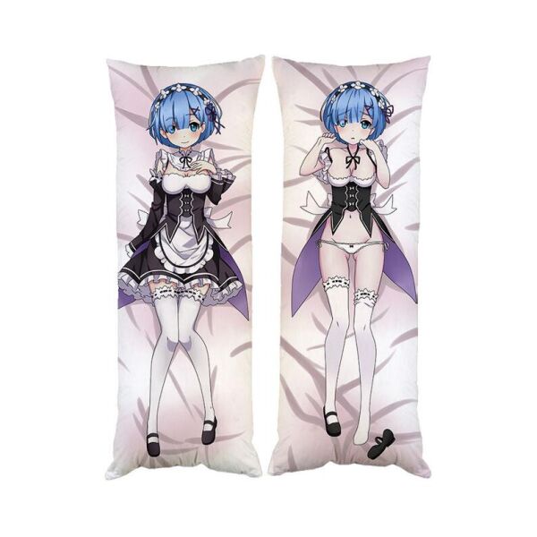 

Дакимакура Рем Рэм Жизнь с Нуля Ре зеро Re: Zero двухсторонняя 40*100 см (dak0752)