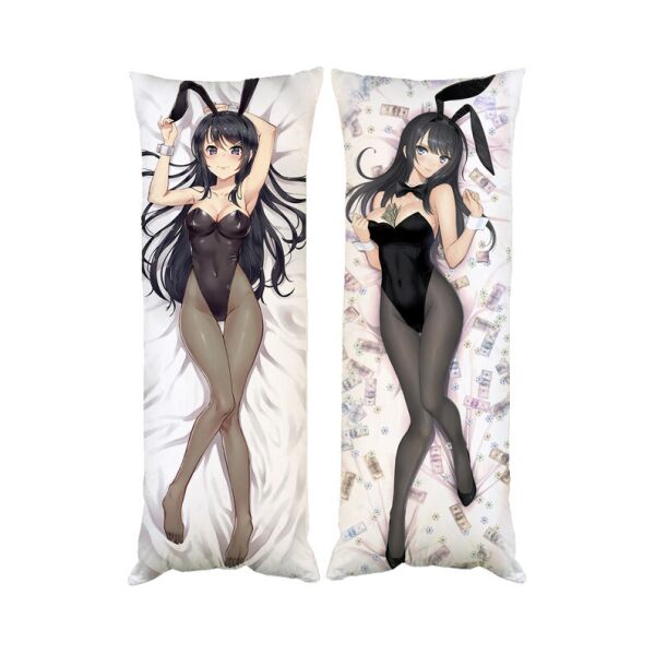 

Подушка обнимашка дакимакура Bunny Girl двухсторонняя 40х100см с съемной наволочкой (dak1283)