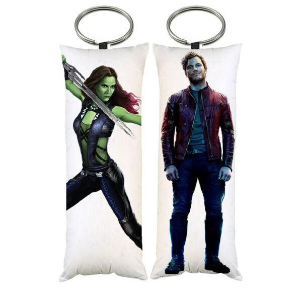 

Брелок Дакимакура Стражи Галактики Гамора Звёздный Лорд двухсторонняя 4х10см (dak0755k)