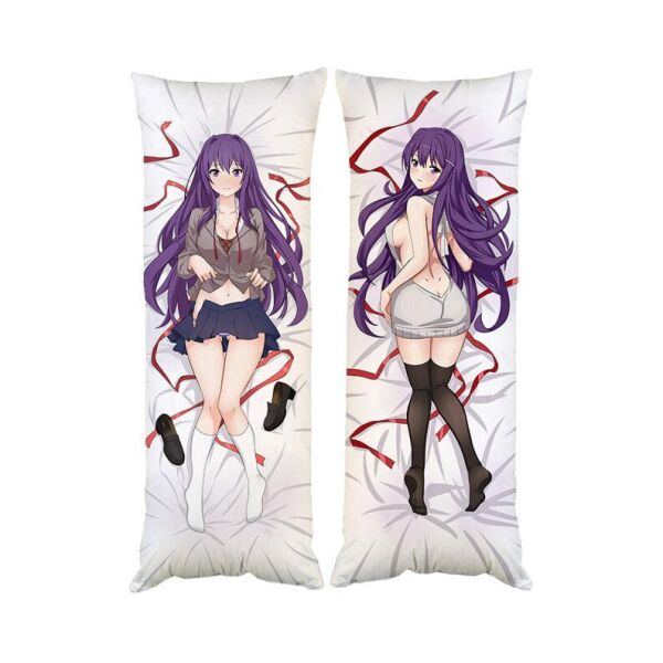 

Дакимакура Юри Доки Доки Литературный клуб двухсторонняя 40х100 см со съемной наволочкой (dak0368)