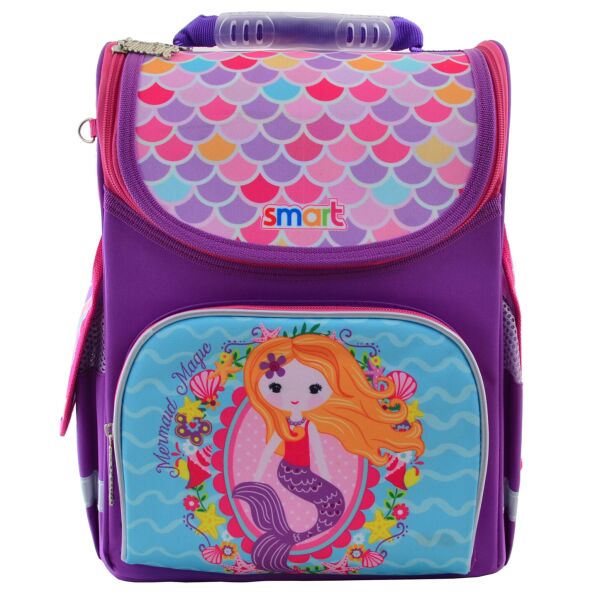 

Рюкзак школьный, каркасный Mermaid (12 л), Smart