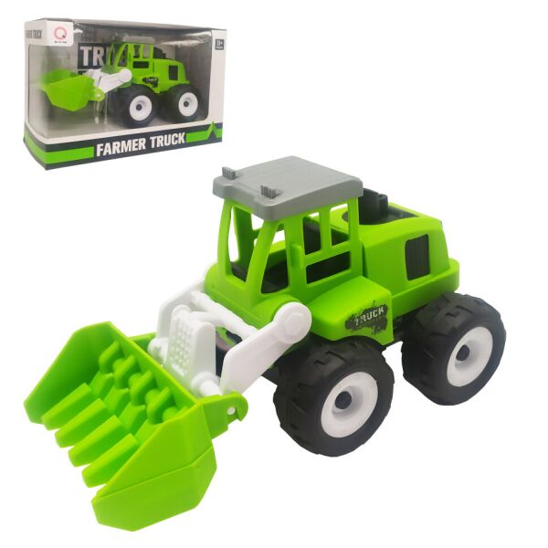 

Детская машинка "Стройтехника" A-Toys 9934 15 см (Планировочный с зубцами ковш)