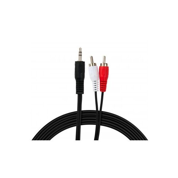

Кабель мультимедійний Jack 3.5mm male to 2xRCA 5.0m Vinga (VCPDCJ35MRCA25BK)