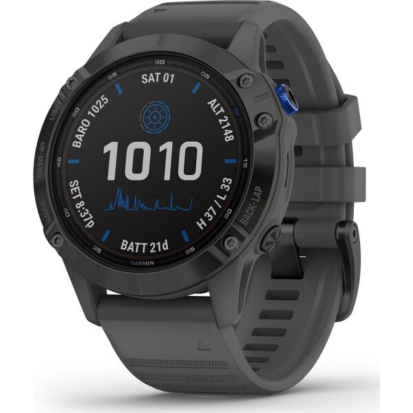 

Garmin Fenix 6 Pro Solar Edition Black With Gray Band (010-02410-11/10) [63418]