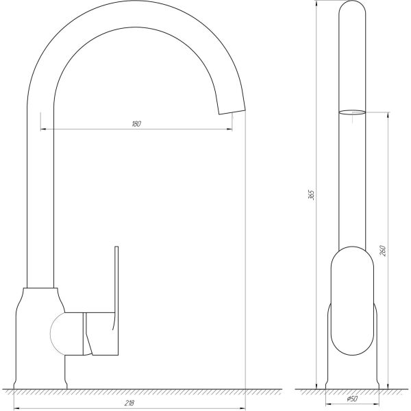 

Смеситель для кухни Globus Lux Ontario GLO-0203S