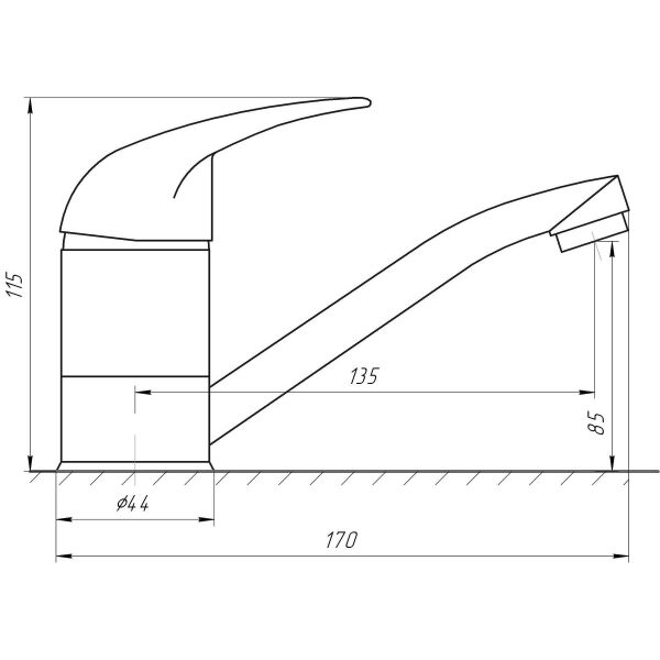 

Смеситель для раковины EcoMix ELIT EM-N-103M