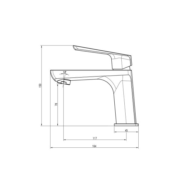 

Смеситель для раковины TOPAZ LEXI TL 21201-H57-W белый