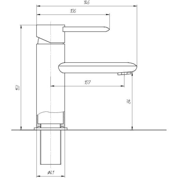 

Смеситель для раковины TOPAZ CORSICA TC 16221-H48