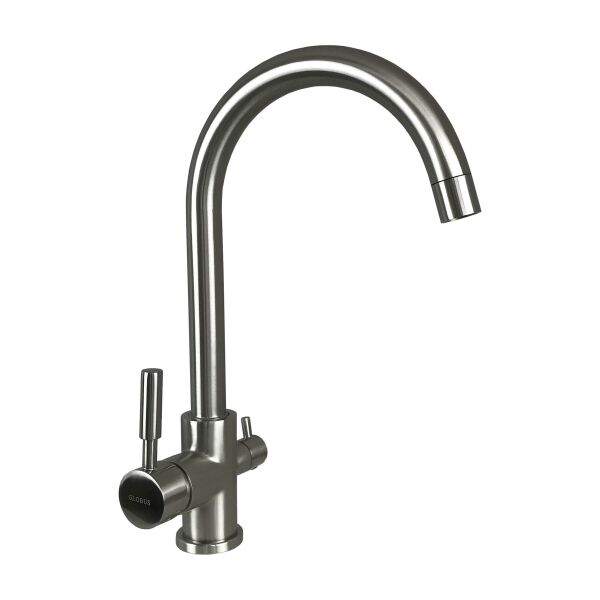 

Смеситель для кухни с подключением к фильтру Globus Lux GLLR-0333-8-StSTEEL