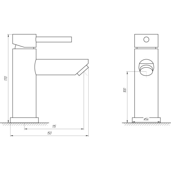 

Смеситель для раковины Globus Lux ALPEN SBT1-101