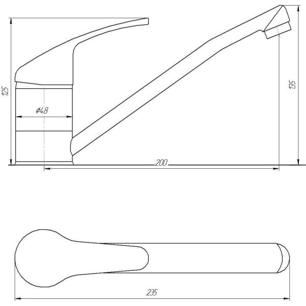

Смеситель для кухни Globus Lux Solly GLSO-0203