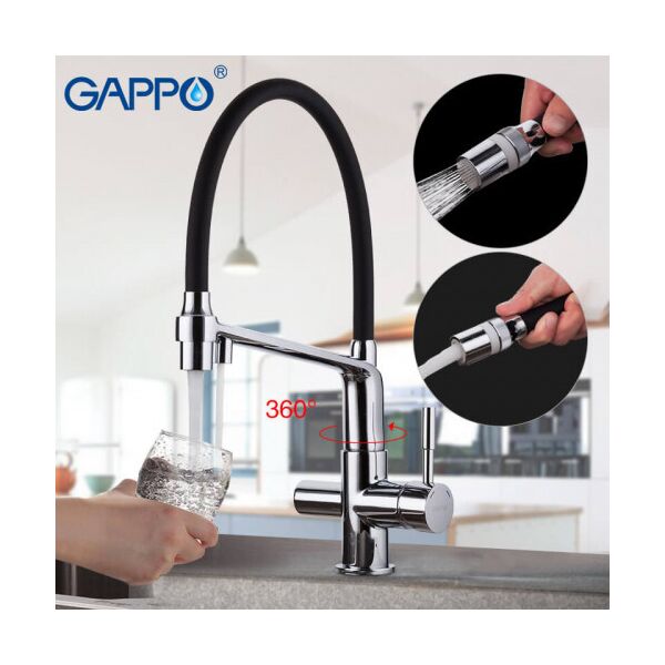 

Смеситель для кухни Gappo G4398-7 на две воды