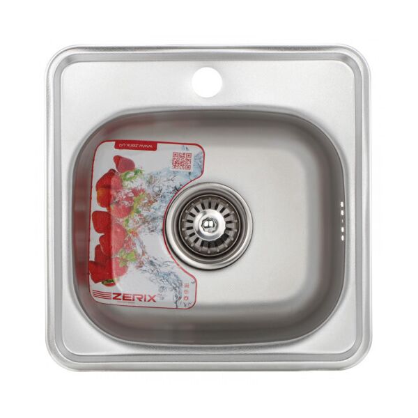 

Мойка кухонная ZERIX Z3838-06-160D (decor) (ZM0556)