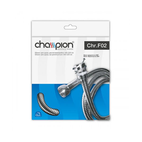 

Шланг растяжной CHAMPION Chr.F02 (160 см) с подшипником (CH0166)