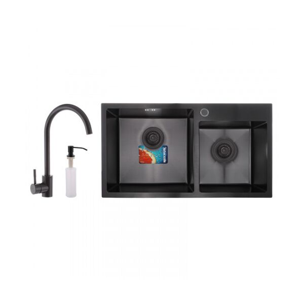 

Набор MIXXUS SET-7843D-220x1.0-PVD (мойка+смеситель+диспенсер) (MX0585)