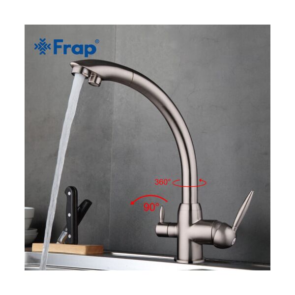 

Смеситель на две воды Frap H43 F4399-5 сатин