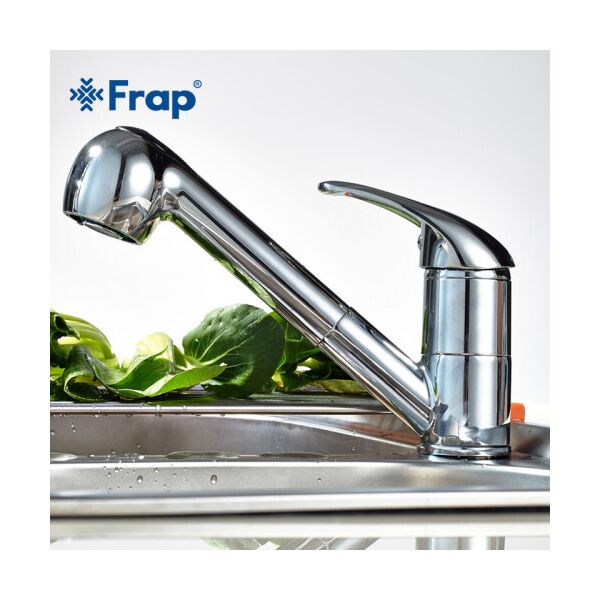 

Смеситель для кухни Frap F6003 с выдвижным изливом