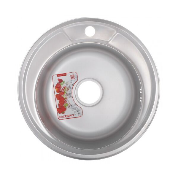 

Мойка кухонная ZERIX Z490-06-170MD (MICRO DECOR) (ZS0556)
