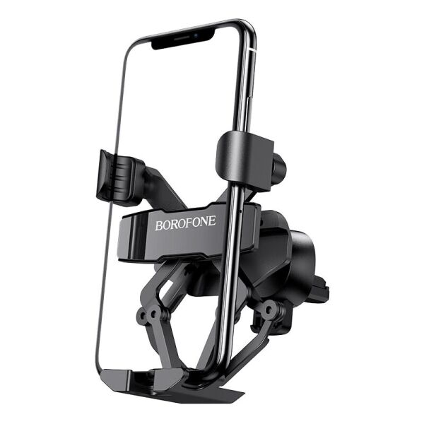 

Тримач Borofone Gracioso gravity linkage in-car phone holder for air outlet Black (BH32)