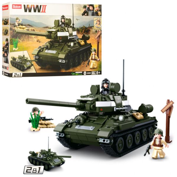 

Конструктор SLUBAN M38-B0689 Танк, 686 деталей