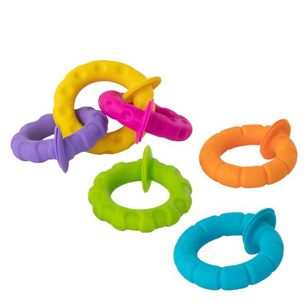 

Набор прорезывателей Гибкие колечки Fat Brain Toys pipSquigz Ringlets (F250ML)