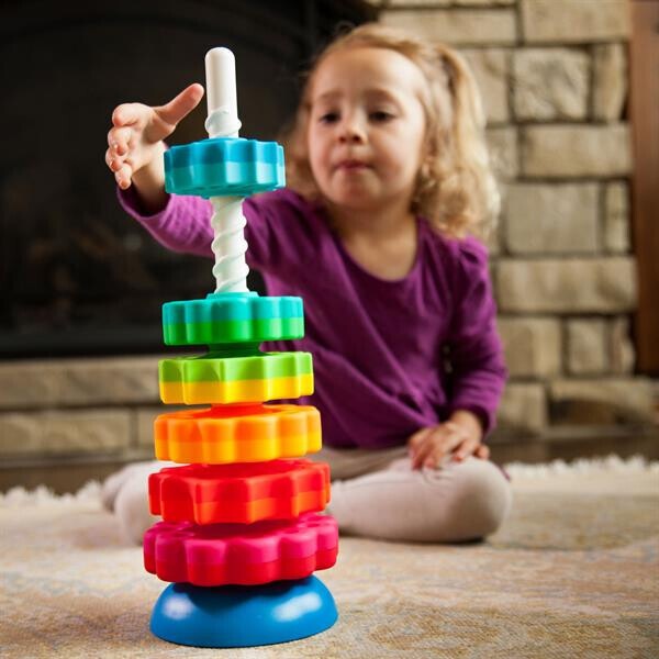 

Пирамидка винтовая тактильная Fat Brain Toys SpinAgain (F110ML)