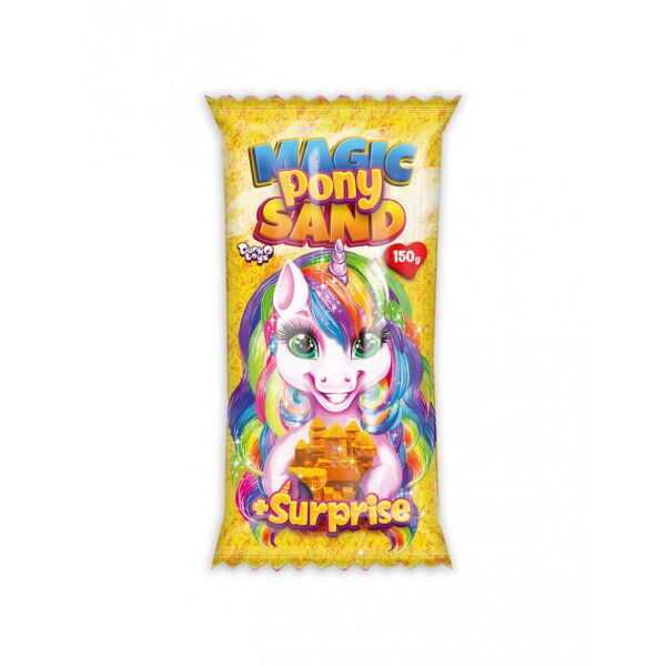

Набор для творчества "Кинетический песок "Magic Pony Sand" MPS-01, 150 грамм (Желтый)