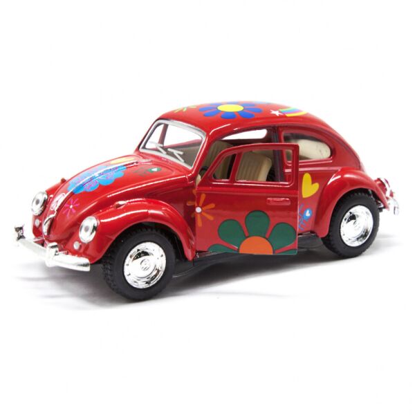 

Детская модель машинки Volkswagen Beetle 1962 Classic Kinsmart KT5057WF инерционная, 1:32 (Red)