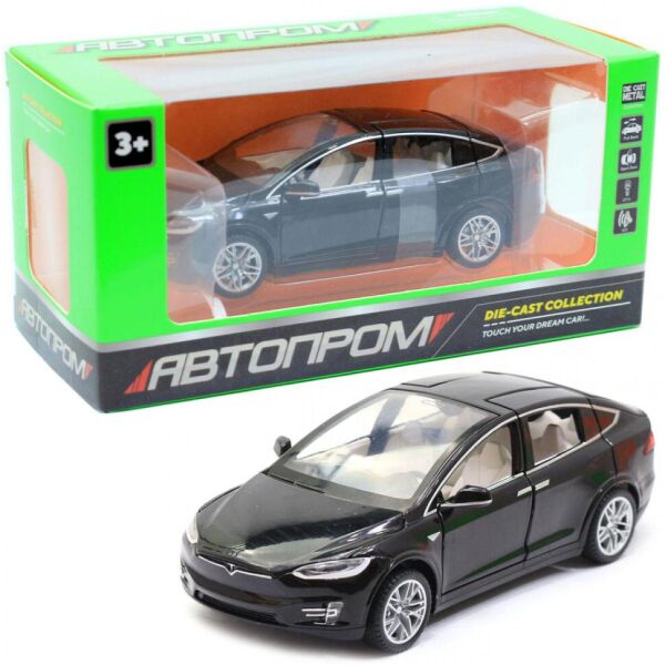 

Машина металлическая 6603 (Tesla Model X) "АВТОПРОМ" 1:32 (Черный)
