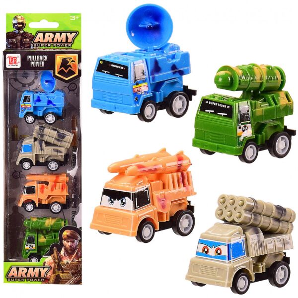 

Набор машинок "Army" DYB168-304 4 инерционные машинки