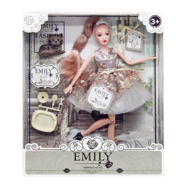 

Детская кукла "Emily" QJ090B с аксессуарами, шарнирная, 29 см