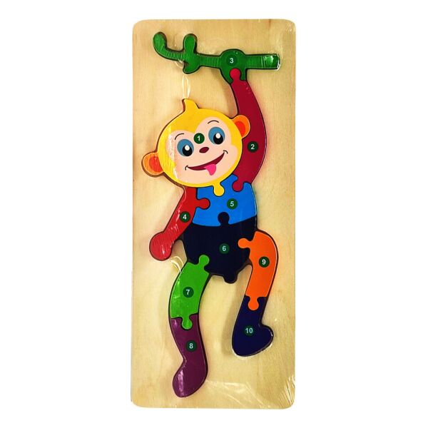 

Деревянная игрушка Пазл MD 2912 (Обезьяна)